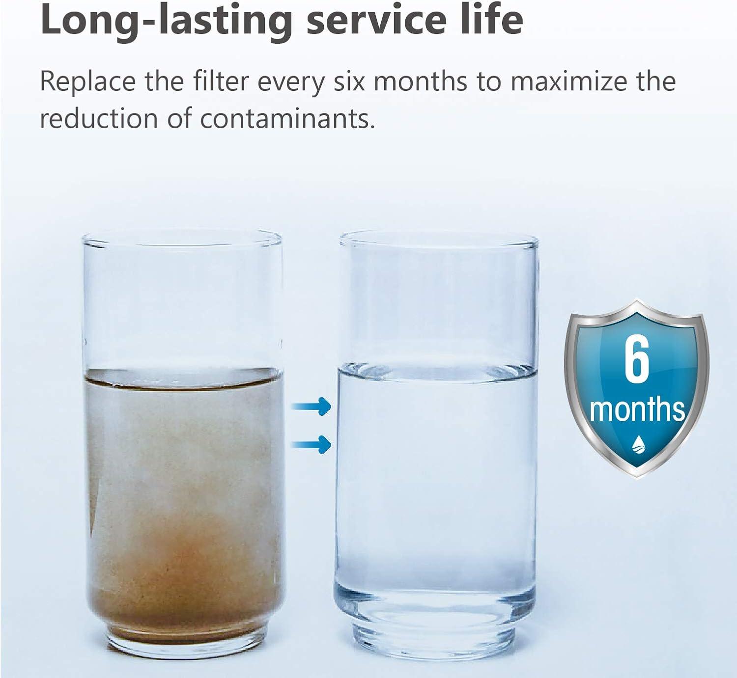 imageWaterspecialist AP810 Whole House Water Filter Replacement for 3M AquaPure AP810 AP801 AP811 Whirlpool WHKFGD25BB WHKFDWHBB 5 Micron 10quot x 45quot Well ampamp Tap Water Filter Pack of 3