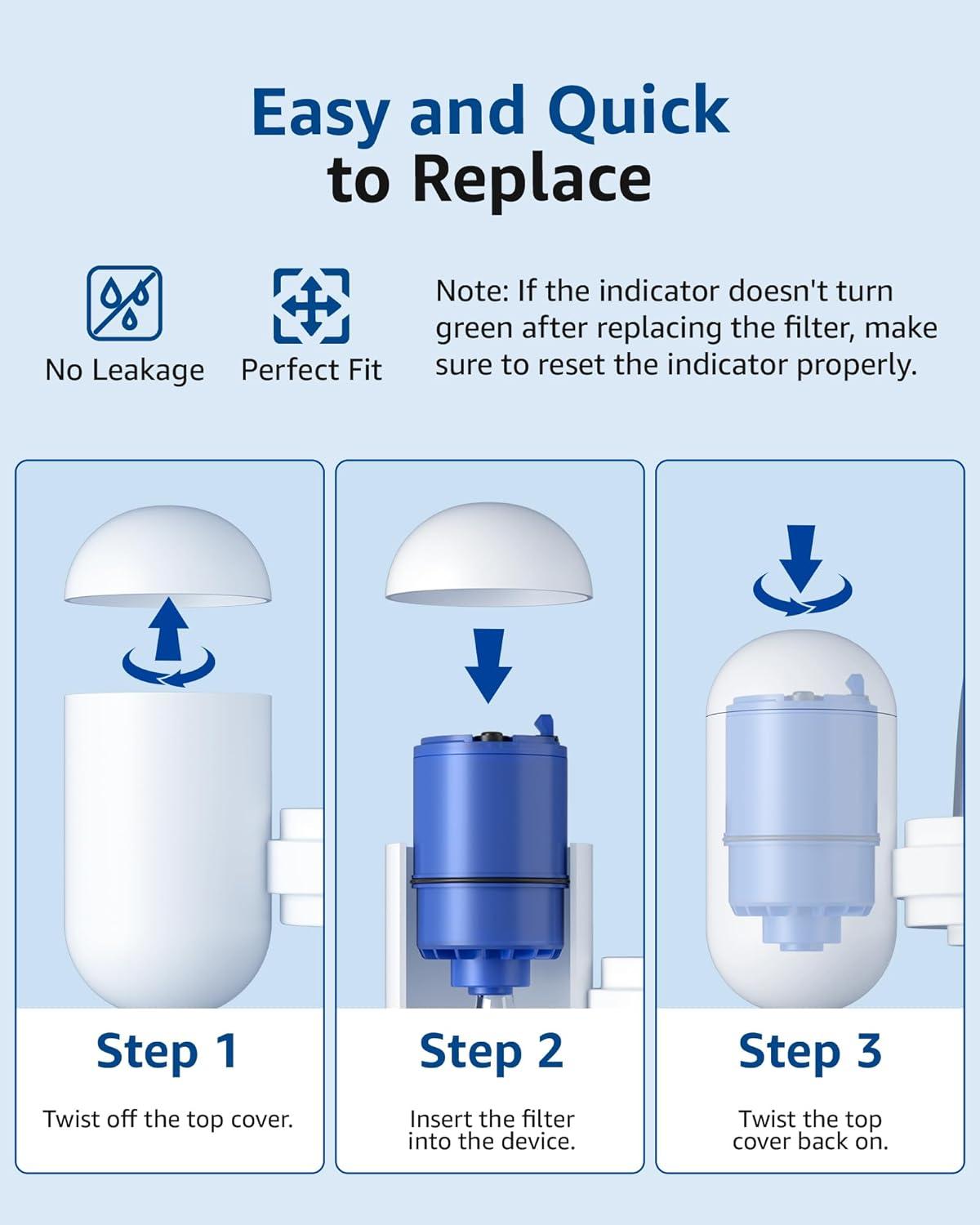 imageWaterspecialist NSF Certified Filter Replacement for Pur Water Filter Faucet PUR RF9999 Compatible with All Pur Faucet Mount Filtration Systems Pack of 3 Model No WS708A6 Count Pack of 1
