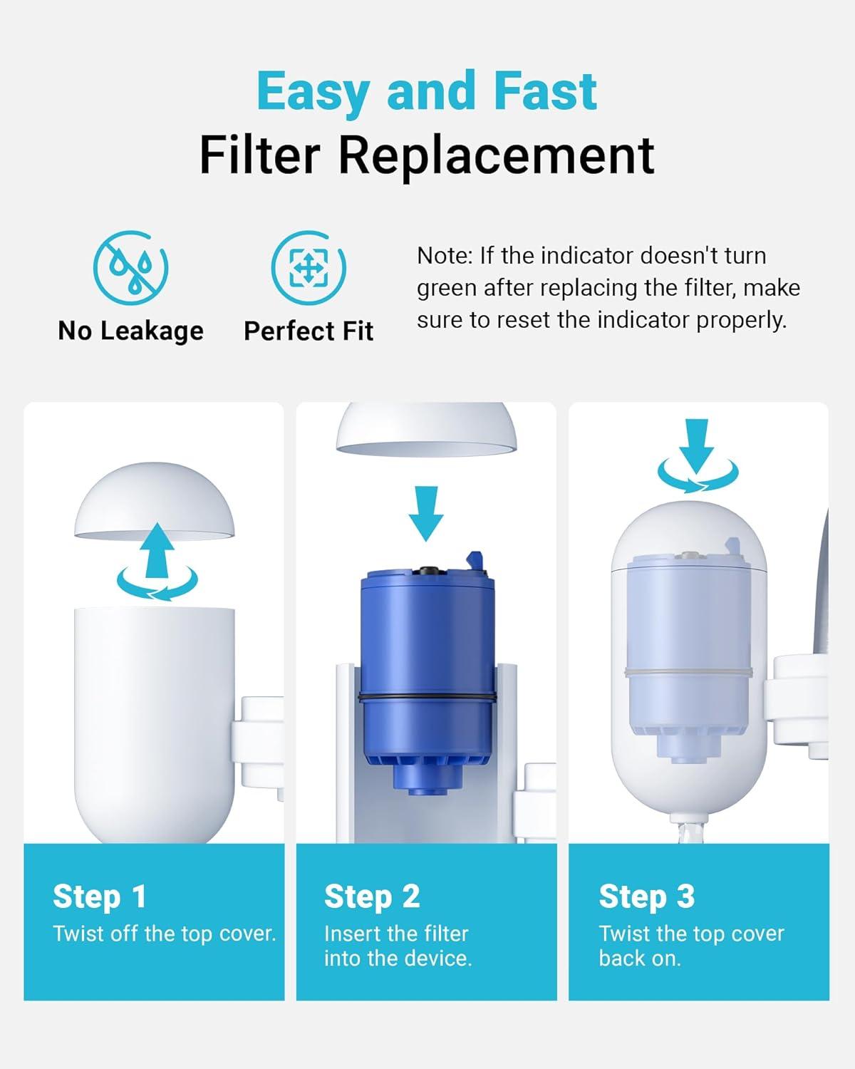 imageWaterspecialist NSF Certified Filter Replacement for Pur Water Filter Faucet PUR RF9999 Compatible with All Pur Faucet Mount Filtration Systems Pack of 3 Model No WS708A4 Count Pack of 1