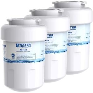 imageWaterspecialist WS613B Replacement for MWF SmartWater MWFP MWFA GWF HDX FMG1 WFC1201 GSE25GSHECSS PC75009 RWF1060 Kenmore 9991 Refrigerator Water Filter 3 Filters3 Count Pack of 1